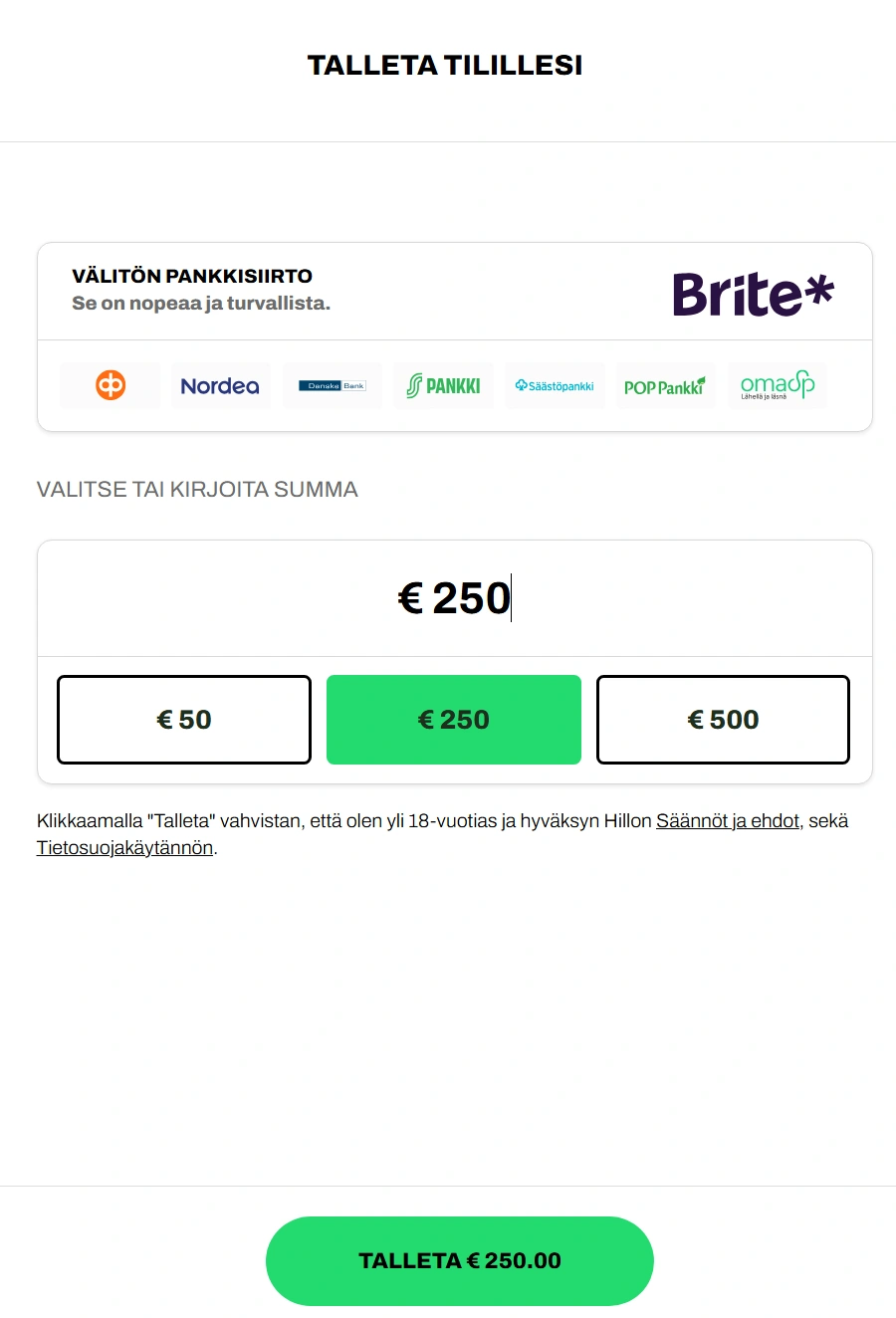 hillo casino registration